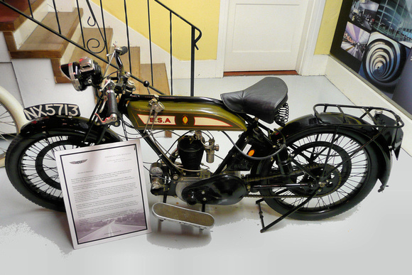 1924 BSA SV Motorcycle